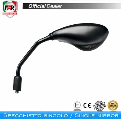 Immagine prodotto di Specchietto manubrio omologato FAR 5730 destro universale nero