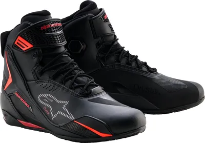 Zdjęcie produktu dla Wodoodporne buty motocyklowe Alpinestars Faster 4 Drystar, czarny/czerwony, 7,5 (40)