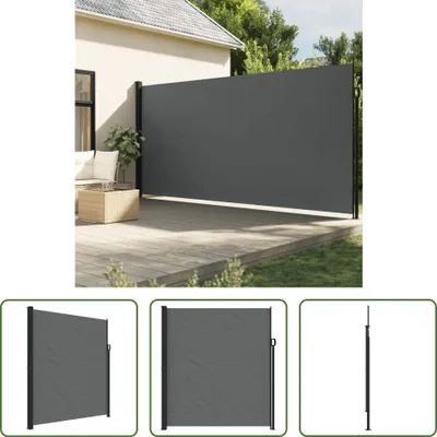 Obrázek produktu pro The Living Store Výsuvná boční markýza antracit 220x500 cm