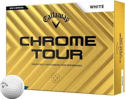 Obrázok produktu pre Callaway Chrome Tour White Basic 12 Golfové lopty