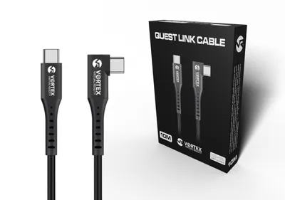 Produktbild von VORTEX VR-Linkkabel 10 m USB-C auf USB-C – Hochgeschwindigkeits-VR-Datenkabel für Meta Quest 3 / Quest 2 / Quest 3S – Oculus Link-kompatibel