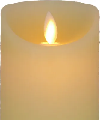 Obrázek produktu pro LED svíčka z pravého vosku s pohyblivým LED plamenem teplá bílá Výška 150 mm