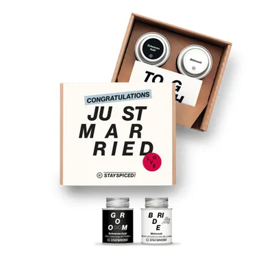 Produktbild von Just Married - BRIDE & GROOM | Geschenke Set | 2 Gewürze