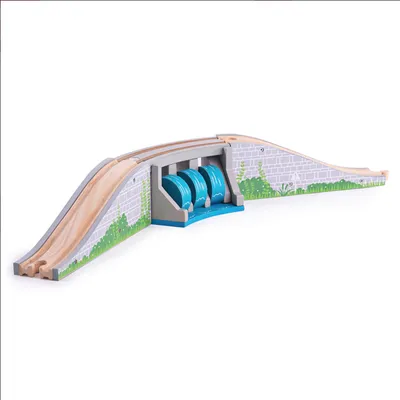 Produktbild von Bigjigs Holzschienen - Brücke mit Wasserfall