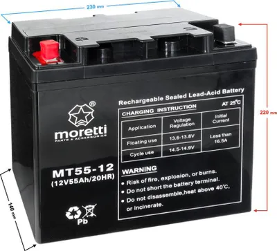 Produktbild von Moretti UPS MT55-12 Batterie