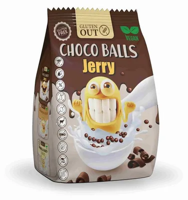 Productafbeelding van Gluten Out Jerry Choco Balls Glutenvrij (375 gr)