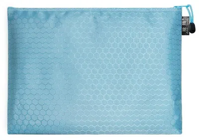 Zdjęcie produktu dla 2 sztuki, niebieska torba na dokumenty, format A5, wymiary 24x18 cm, wykonana z płótna, wodoodporna