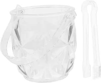 Obrázok produktu pre Kocky ľadu – nádoba na ľad – chladiaca nádoba – na ochladzovanie nápojov – s rúčkou – 13,7 cm – priehľadná
