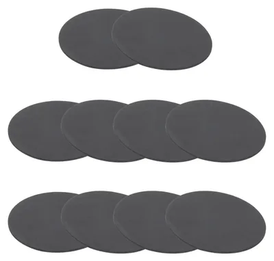 Image de 10 élastiques, 60 mm x 1 mm, ronds, noirs