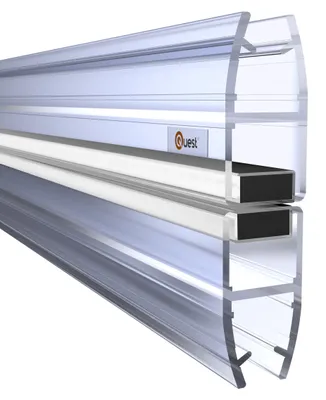 Obrázek produktu pro QUEST magnetické těsnění do sprchy rovné 200 cm průhledné, 2 kusy