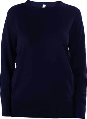 Produktbild von Kariban Damen Sweatshirt Rundhals Langarm Pullover Langarmshirt Basic, Größe:2XL, Farbe:Navy Blau