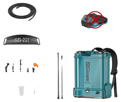 Immagine prodotto di Spruzzatore elettrico, capacità 20 litri, regolazione della pressione regolabile, senza batteria né presa di corrente