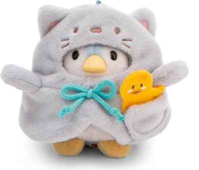 Produktbild von NICI MYMOCHI Kuscheltier Set - Pinguin Kuscheltier Waddle 8 cm mit Ente und Katzenkostüm in Geschenkbox, Flauschiges Stofftier zum Kuscheln, Spielen und Liebhaben - 61143