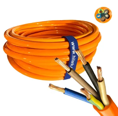 Produktbild von PUR-Kabel H07BQ-F 5x4 mm² orange 100m oder Vielfaches