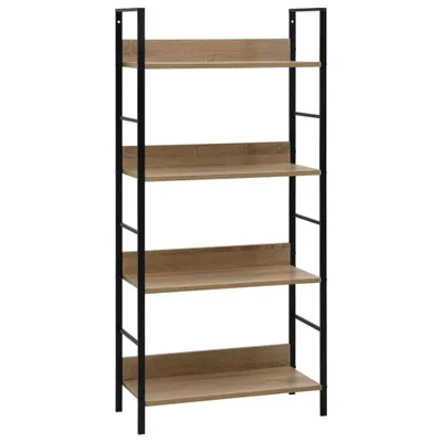 Immagine prodotto di Libreria 4 ripiani rovere 60×27,6×124,5 cm materiale legno