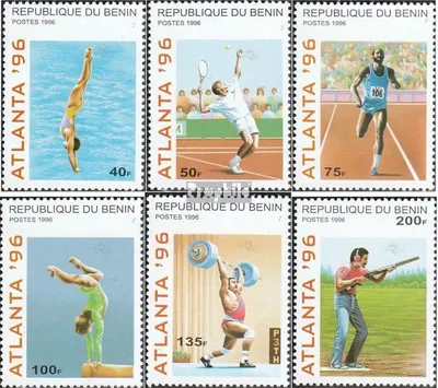 Produktbild von Briefmarken Benin 1996 Mi 764-769 (kompl.Ausg.) gestempelt Olympische Sommerspiele 96