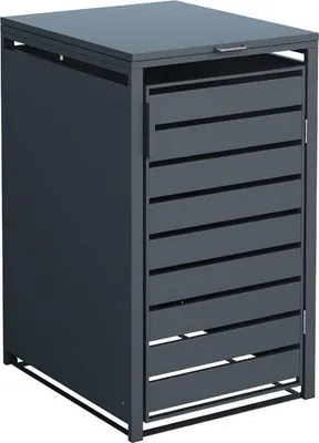 Obrázek produktu pro Kovový odpadkový koš Westmann Kubus 240 L antracit 68x80x116 cm