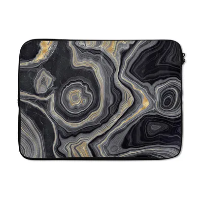 Produktbild von MuchoWow® Laptop Hülle 14 ZollEdelsteine - Geode Stein - Achat Laptoptasche - Laptoptasche - Stoßsicher - Schutzhaube