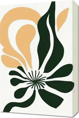 Produktbild von Bild 40x60cm Minimalistische Blume, Skandinavischer Stil, Boho