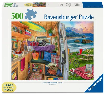 Produktbild von Erwachsenenpuzzle 500 Large Pieces - Beim Camping