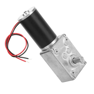 Obrázok produktu pre Elektrický motor s redukčnou prevodovkou, reverzibilný šnekový motor, 8 mm hriadeľ, 12 V (12 V, 12 ot./min.)