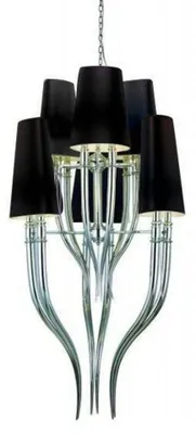 Produktbild von AZzardo Hängeleuchte Diablo 3+3 schwarz AZ1417 E14 12x11W IP20 61cm schwarz