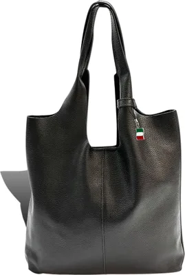 Produktbild von Florence Damen Shopper Tasche schwarz Leder Größe 37x5x38 D2OTF166S1