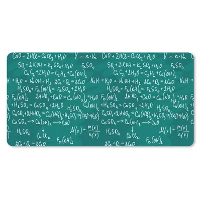 Produktbild von MuchoWow® Schreibtischunterlage Chemie - Kreidetafel - Figuren - Muster 80x40 cm - XXL Mauspad - Gaming Mauspad