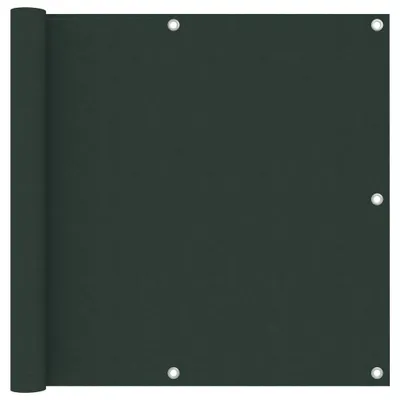 Image de Vidaxl Balcony Bildschirm 90x600 cm Oxford Stoff dunkelgrün