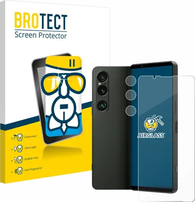 Produktbild von BROTECT Schutzglas für Sony Xperia 1 VI (Display+Kamera) Schutzfolie Panzer Folie Glas Display Schutz klar