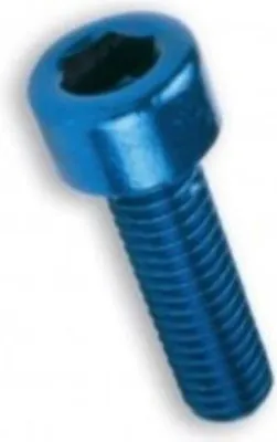 Image de Jeu de vis 6 pièces à six pans creux alu bleu - M5x30