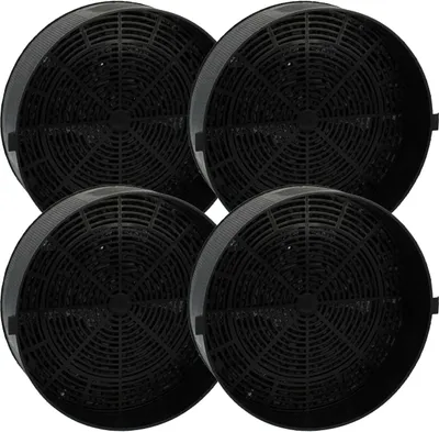 Produktbild von vhbw 4x Aktivkohlefilter kompatibel mit Alno AEF3810X GZD1125 Dunstabzugshaube - 16 cm
