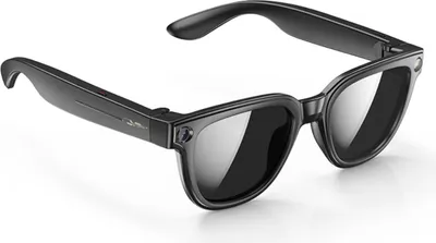 Image de INF Lunettes Intelligentes AI avec Caméra - Noir Classique, Voix AI, Traduction et Enregistrement HD