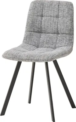 Produktbild von 4-Fußstuhl >Bonny< (4er Set) in grau, schwarz - 55x89x46 (BxHxT)