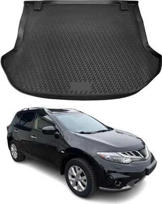 Image de Tapis de coffre pour Nissan Murano 2008-2015 Caoutchouc TPE Noir