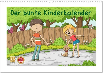 Produktbild von Der bunte Kinderkalender (Wandkalender 2025 DIN A3 quer), CALVENDO Monatskalender