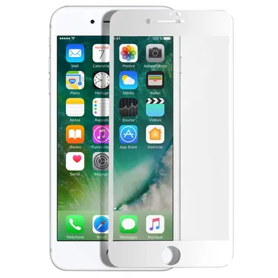 Produktbild von Avizar, Displayschutzfolie aus Glas für Apple iPhone 7 / 8 / SE 2020, Weiß