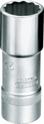 Produktbild von GEDORE D 19 L 22 Steckschlüsseleinsatz 1/2", lang UD-Profil 22 mm, 6145050