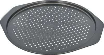Image de Birkmann Laib & Seele Plaque à pizza, Perforée, Plaque de cuisson, Plaque à pizza, Acier au carbone, Ø 28 cm, 210424
