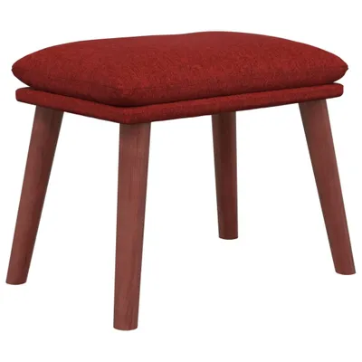 Zdjęcie produktu dla vidaXL Podnóżek czerwone wino 45x29,5x35 cm tkanina