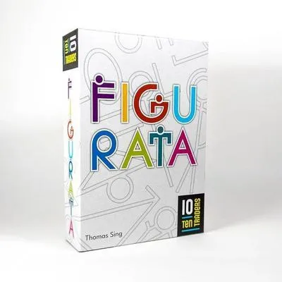 A product box for the game Figurata, shown from a slight angle against a white background.