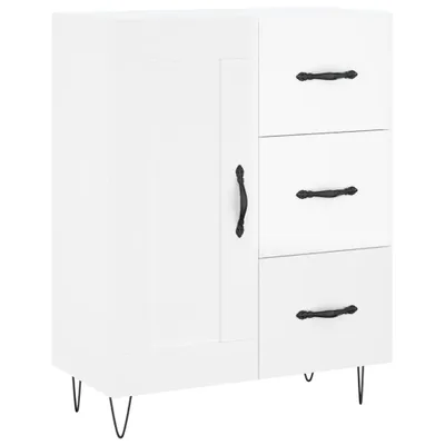 Zdjęcie produktu dla Szafka, biała, połysk, 69,5x34x90 cm, materiał drewnopochodny