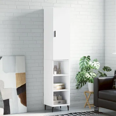 Produktbild von vidaXL Highboard Weiß 34,5x34x180 cm Holzwerkstoff