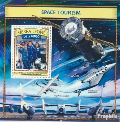 Produktbild von Briefmarken Sierra Leone 2016 Mi Block 1110 (kompl. Ausg.) postfrisch Weltraum Tourismus