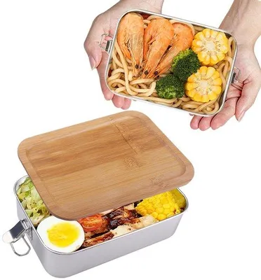 Produktbild von Edelstahl Lunchbox 1400ml BPA-frei für Erwachsene