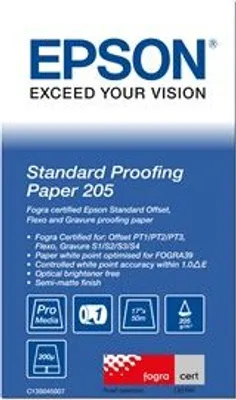 Produktbild von Epson Standard Proofing Paper 43,2 cm x 50 m, 205 g   S 045007
