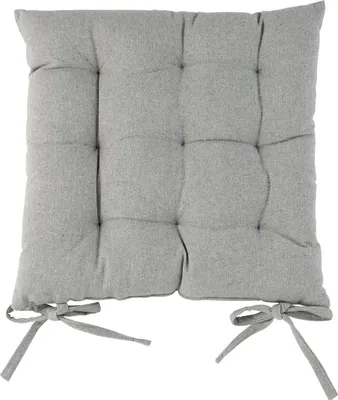 Produktbild von Harbour Housewares Quadratisches Gartenstuhl-Sitzkissen – Grau