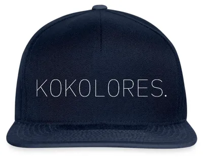 Produktbild von Spreadshirt Stromberg Kokolores Snapback Cap, One size, Navy/Navy