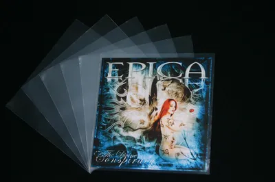 Produktbild von Single Slim Hüllen 100 mµ Cover Schutz 185x185 mm 7" Outer Sleeve 45 rpm 200 Stück