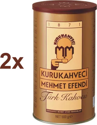 Produktbild von Türkischer Kaffee Kurukahveci Mehmet Efendi Türk Kahvesi Fein Gemahlen 2x 500g